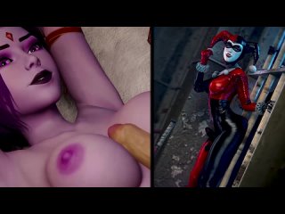 raven vs harley quinn fuck battle 1080p